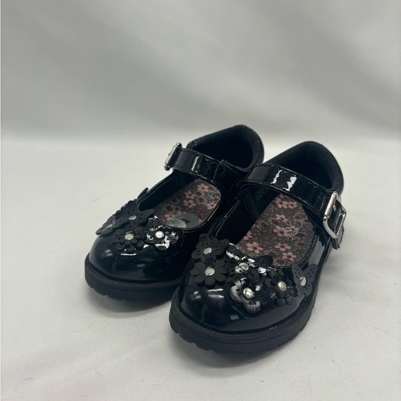 Sugar patent black formal toddler shoes size 7 - Picture 2 of 9